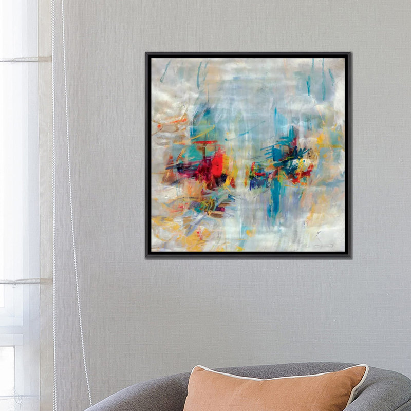 Reproduction d’art « New décennie » par Julian Spencer, Pas de tapis, H 26 po x l 26 po x 1,5 po