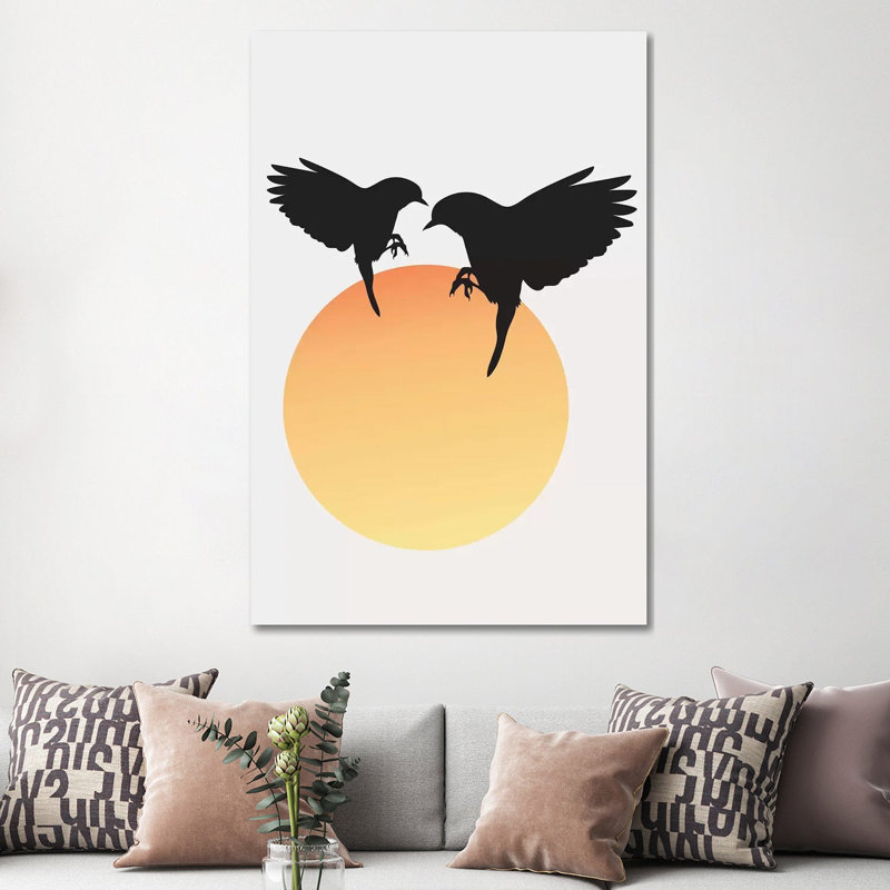 Tweet Tweet by Kubistika - Wrapped Canvas Painting, 152.5 cm H x 101.5 cm W