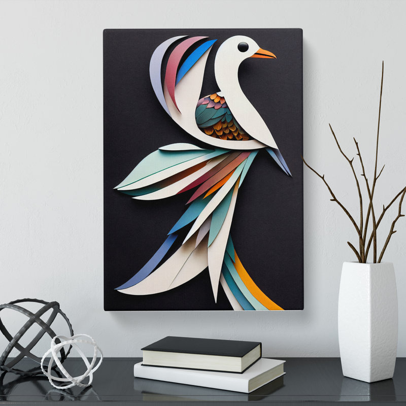 Bird Conceptual - Wrapped Canvas, 50cm H x 35cm W x 3cm D