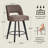 Bisto 26.4" Swivel Counter Stools Set of 2, Upholstered Seat for Kitchen Island-1239669549