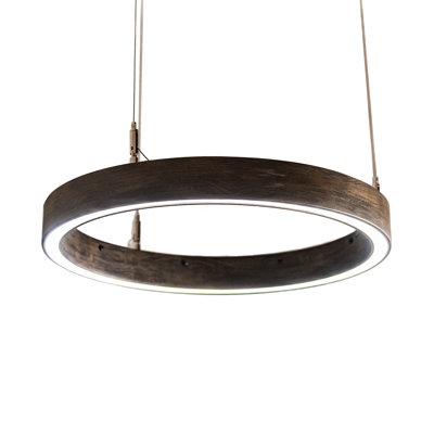 Luminaire suspendu à roue de chariot à 1 lumière Anillo 18 po