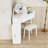 Makeup Vanity Desk With Stool, Mirror, Lights, Stool and Drawer-128976184