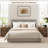 23.4"  Modern Nightstand with Charging Station and 2 Drawers, Bedside End Table for Bedroom Living Room-606802596