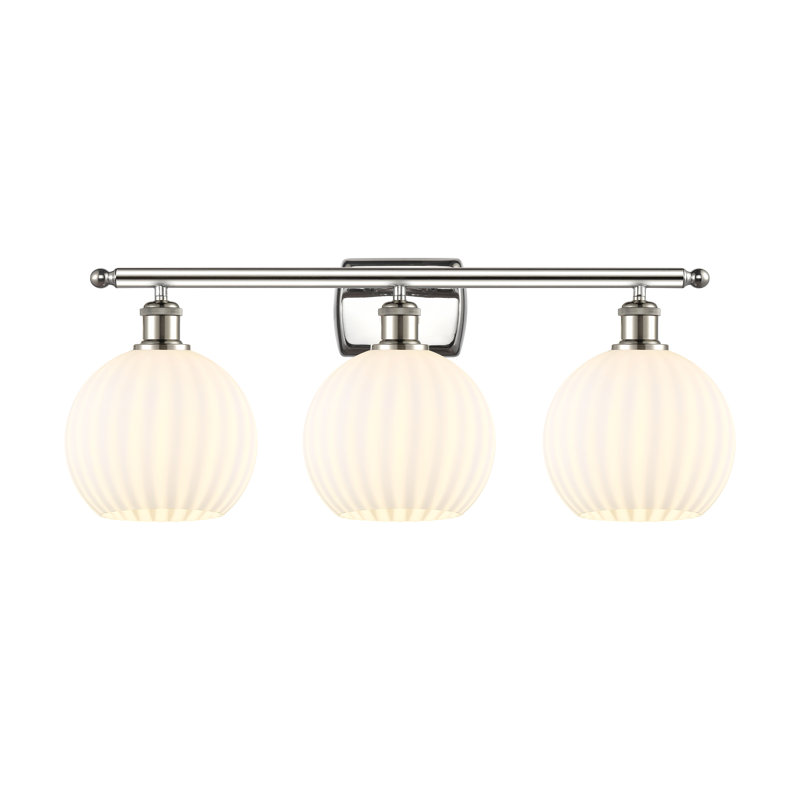 Berklie 3 - Light Dimmable Vanity Light, Polished Nickel