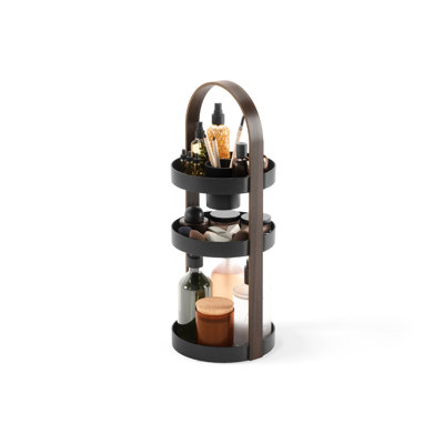 Bellwood Wood 3 Compartment Makeup Organizer