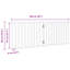 Archie & Oscar Dog Gate Foldable 2 Panels Brown 160 Cm Poplar Wood-637517265-637517271