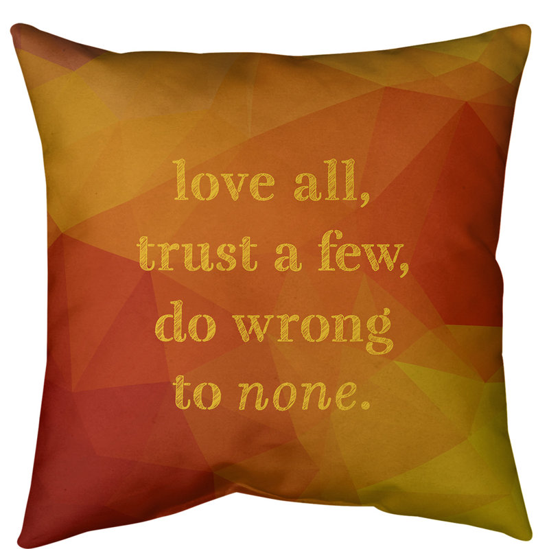 Reversible Throw Pillow, 40" x 40", Yellow/Orange