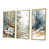 Toile avec cadre flottant or