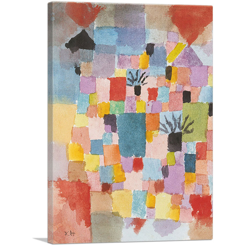 " Southern Gardens 1919 " by Paul Klee, 18" H x 26" W x 1.5" D