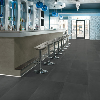 High Street 12'' W x 24'' L Porcelain Concrete Look Singular Tile