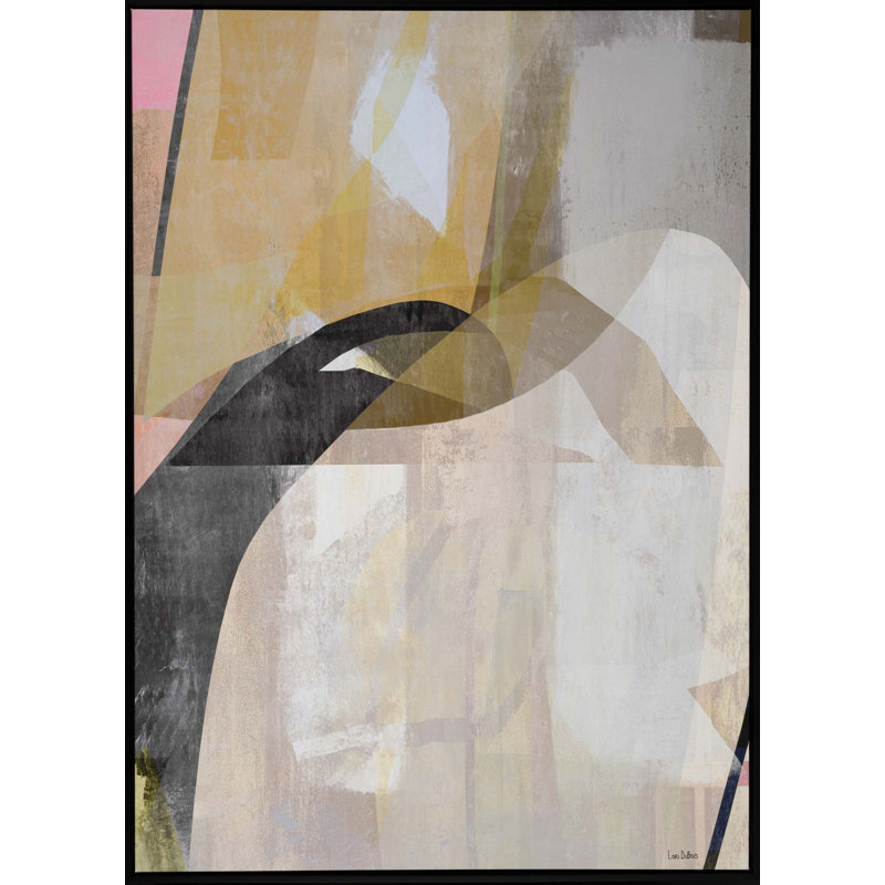 Tranquil Intrigue I Print, Dark Gray, Black Framed, 41" H x 29" W  x 2" D