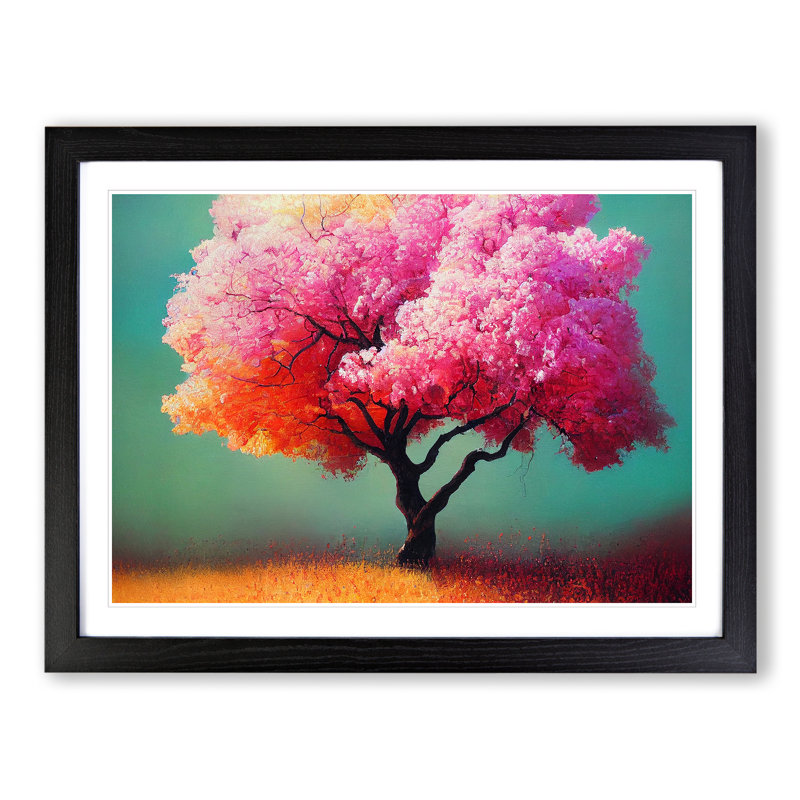 Evocative Apple Tree - Framed Print, Black, 46cm H x 64cm W x 2cm D