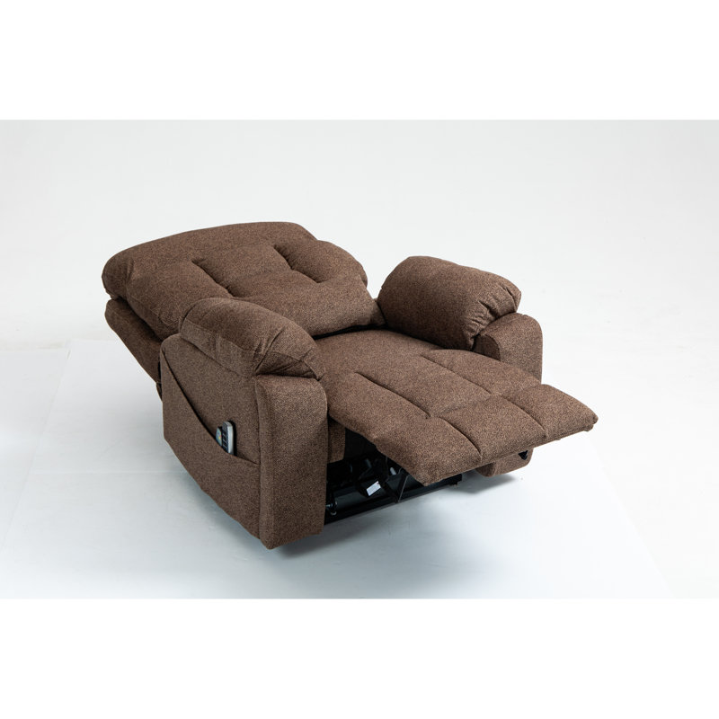 Canapé électrique relaxant en velours inclinable et spacieux pour la télévision, la lecture et la sieste