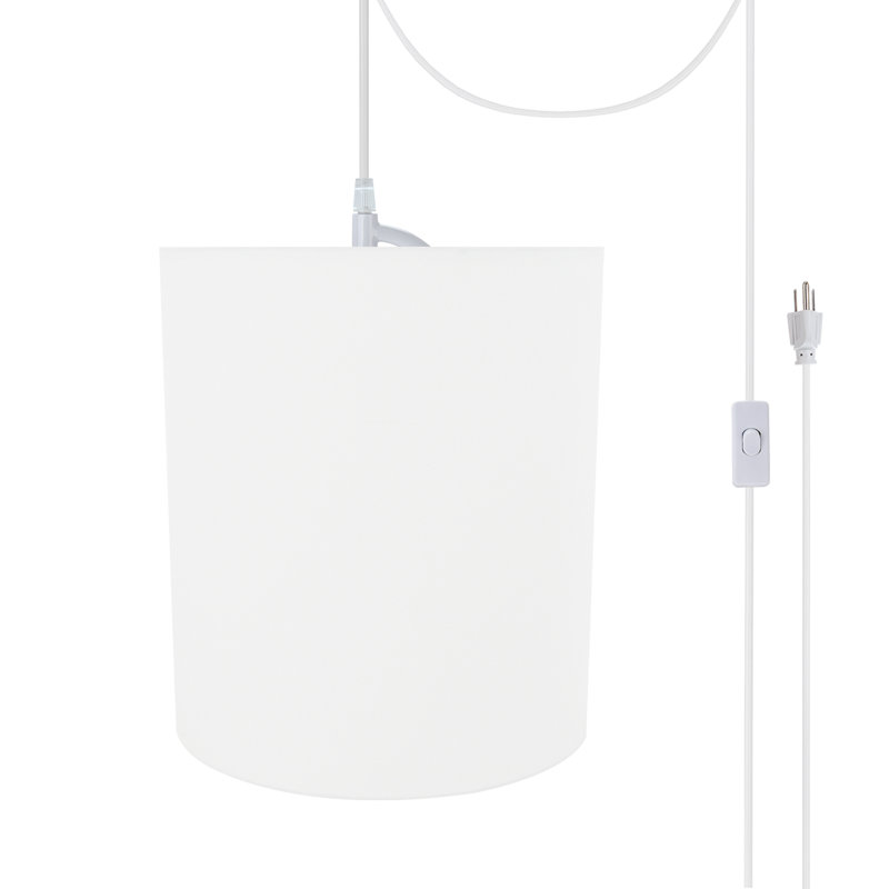 1 - Light White Single Pendant, White