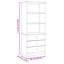 Aaleayah 142cm H x 60cm W Solid Wood Standard Bookcase-1149000610