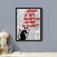 «Banksy out of Bed Rat» - impression de cadre photo simple-98266861-98266862