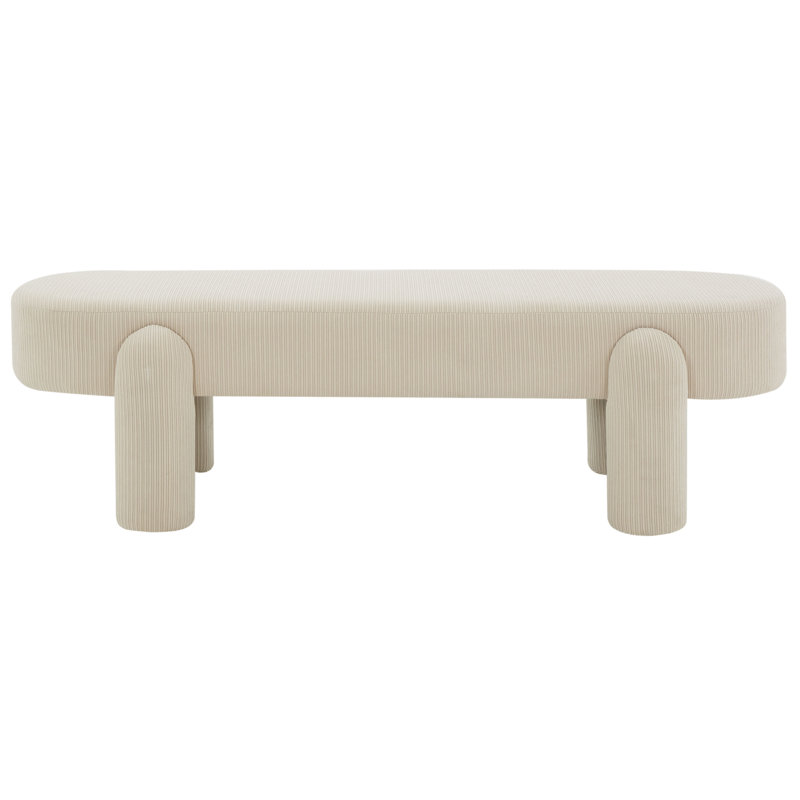 Banc rembourré Arland, Sable