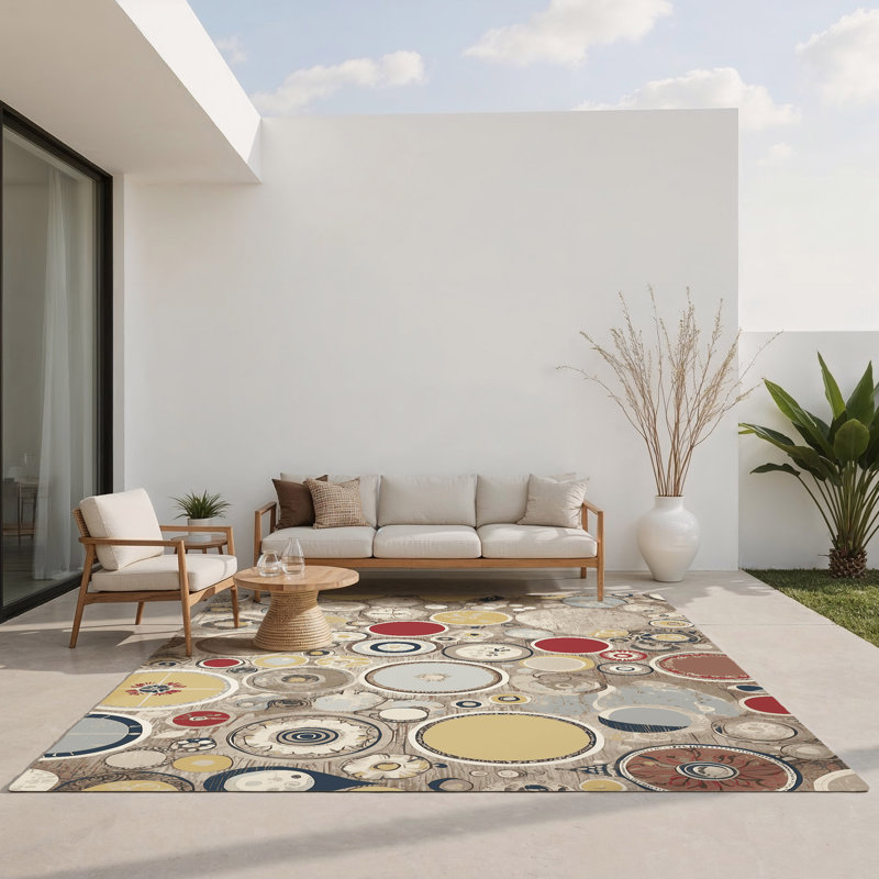 Tapis intérieur et extérieur Snazzy Line, Rectangle 1 pi 6 po x 2 pi 6 po