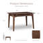 Table de salle à manger extensible Rozella