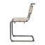 Chaise d'appoint Patton en argent / beige