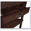 Petite table de coin triangulaire 33,8 po, table de bout à 3 niveaux avec pieds en bois massif pour espaces compacts et décor moderne