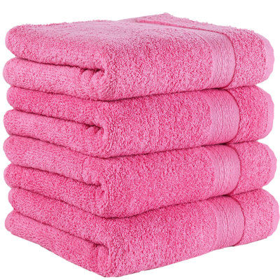 4-Pack Quick-Dry 100% Turkish Cotton Hand Towel Set for Bathroom, 16x30 Inches
