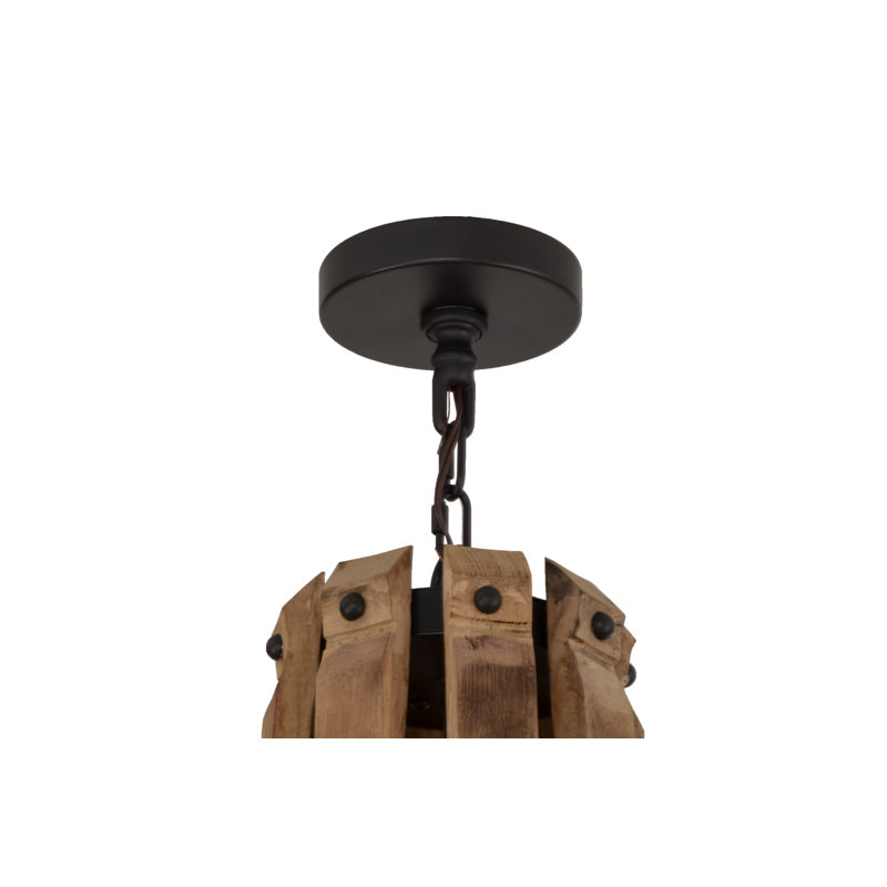8 - Light Chandelier, Dark Brown, 48" H x 43" W x 43" D