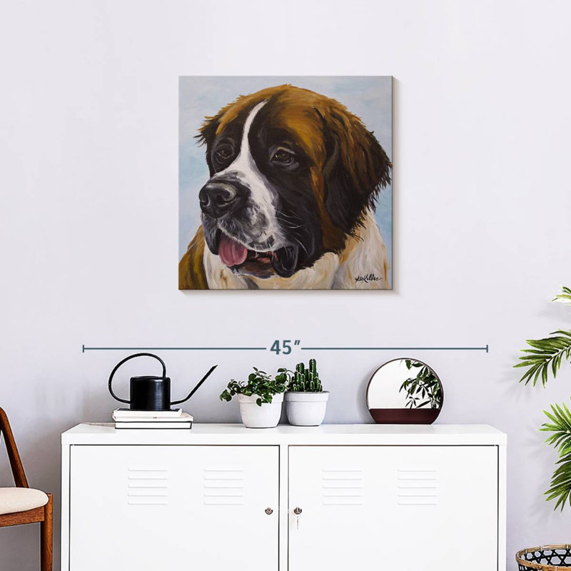 Crowle Saint Bernard, 24" H x 24" W