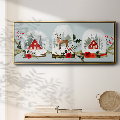«Snow Globe Village Collection D», toile encadrée