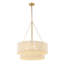 Lustre tambour en corde moderne 23,6 po 23,6 po-121085131