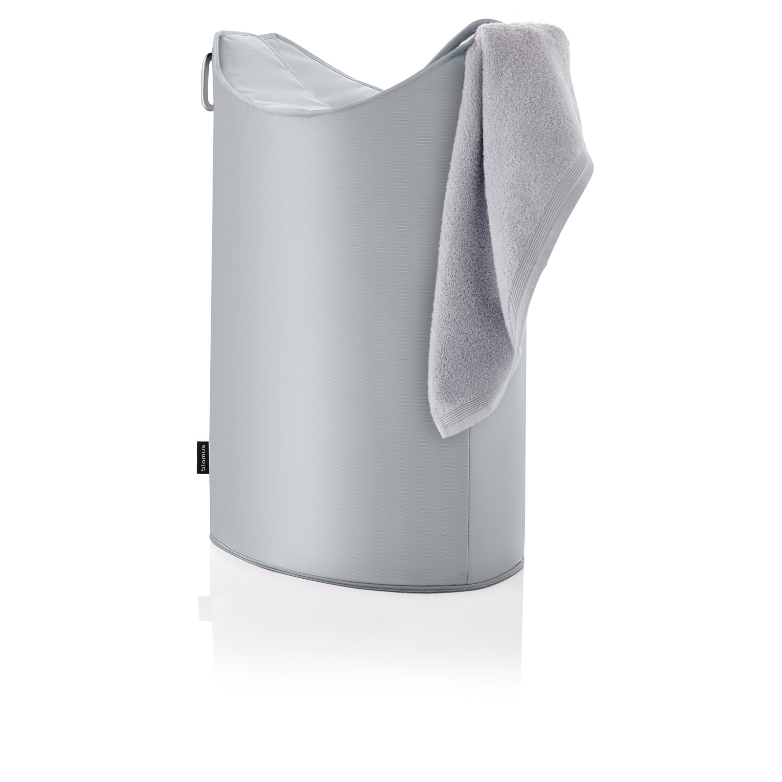 Frisco Fabric Laundry Hamper, Gray, 26.8' H x 12.6'' W x 18.5'' D