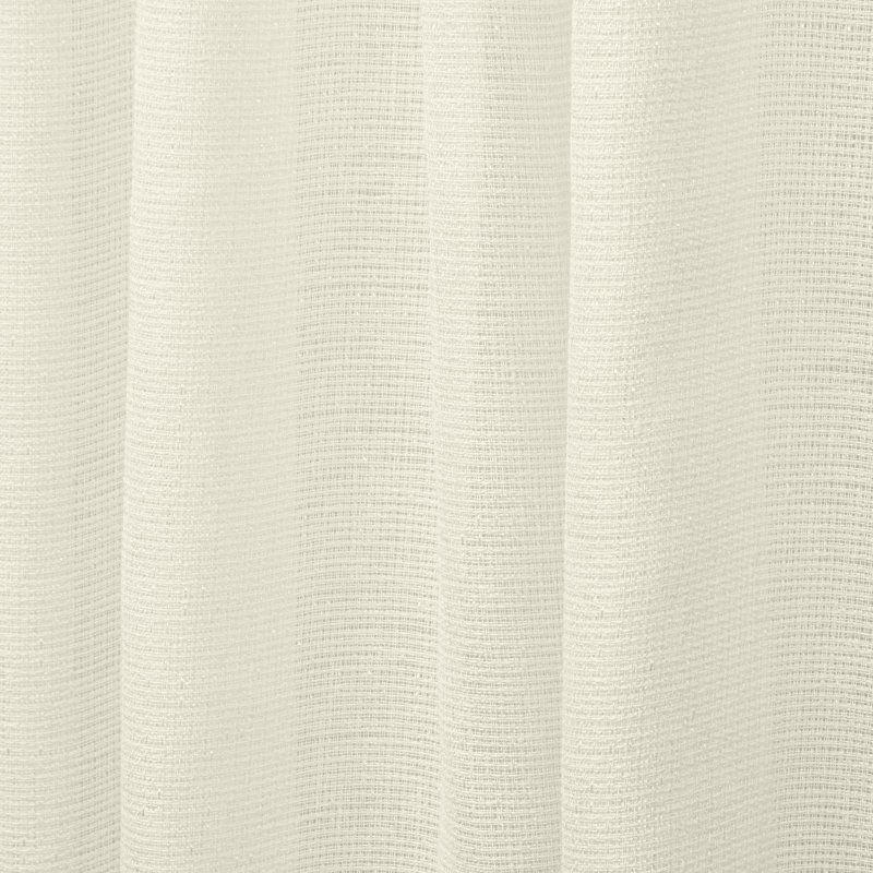 Paire de rideaux semi-transparents avec œillets Alvina, Ivoire, l 54" x L 84"