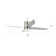 52" Arandip 4-Blade Flush Mount Led Ceiling Fan With Remote Control And Light Kit Included