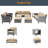 Asharee 8 - Person Patio Conversation Set with Cushions-1122765316