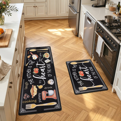 Farmhouse Anti-fatigue Kitchen Mats (Set of 2)