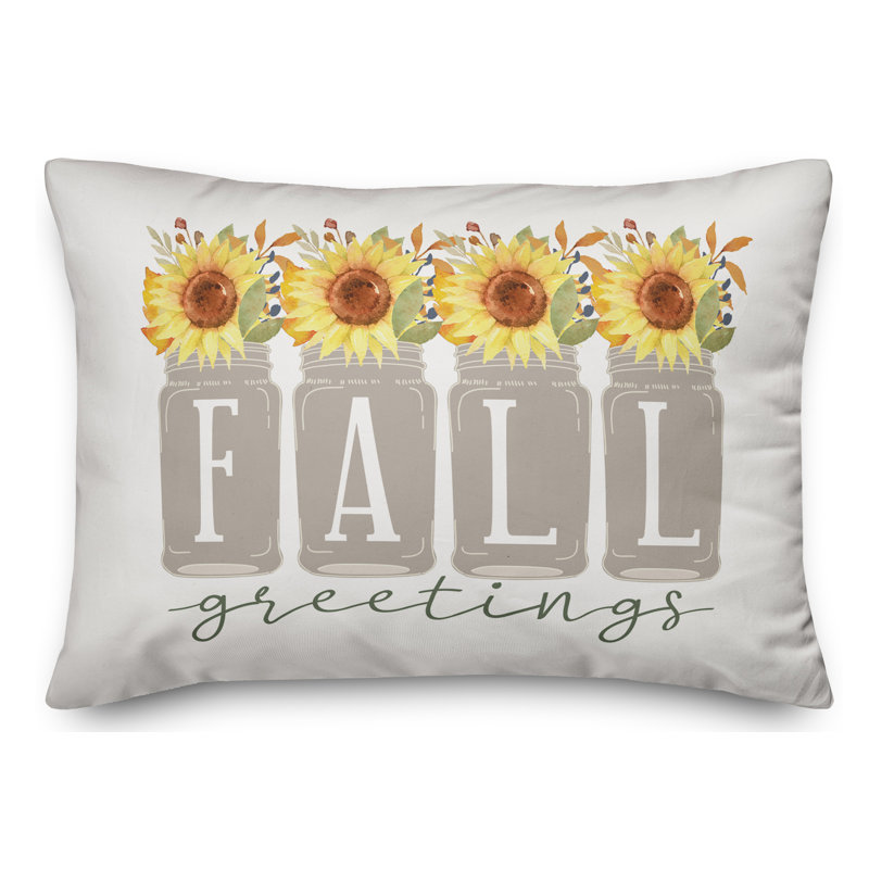 Housse de coussin lombaire Fall Greetings