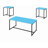 Kapp Coffee Table,3 Piece Coffee Table and End Table Set,Trestle Leg-1119636942