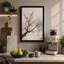 Spring Blossom Branch Japandi - Wrapped Canvas-1837296529-1837296617