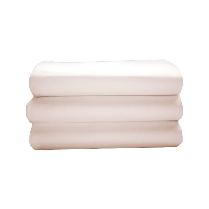 300TC Sateen Solid Organic Cotton 4 Piece Sheet Set Fitted Sheet Fits Upto 16" Deep Pocket, Blush Pink