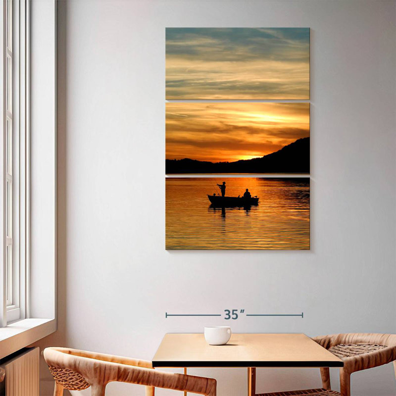 Senne Sunset Fishing Silhouette
