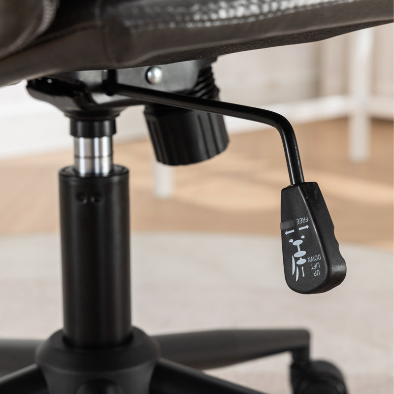 Siège de bureau à hauteur réglable - pivotant à 360°, gris, Hauteur de chaise de bureau/coiffeuse,