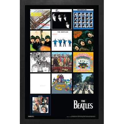 The Beatles - Album Covers 11x17 Gel-Coat Framed Print