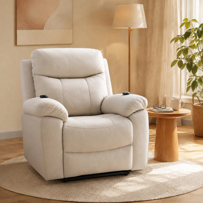 Fauteuil inclinable électrique, Beige