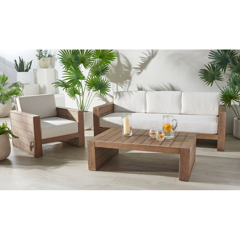 Myeshia 3 Piece Outdoor Conversation Set