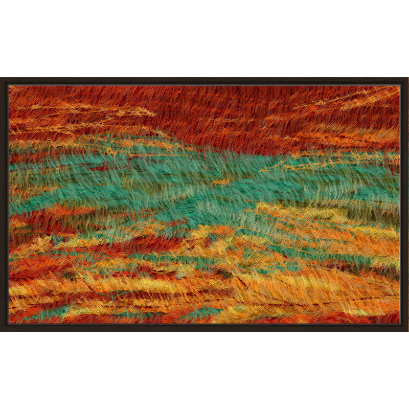 «Matthew 3/11 Baptized» par Mark Lawrence - impression, Cadre flottant espresso, H 39,5 po x l 63,5 po x P 2 po
