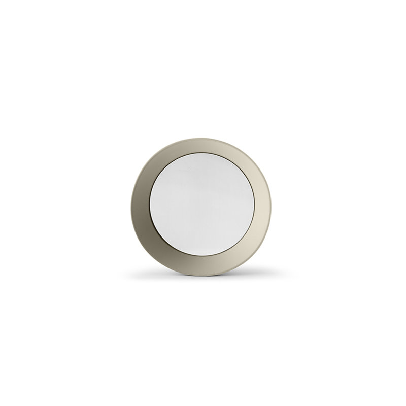 Metal Flat Mirror, 9 cm H x 40 cm W, Silk Grey