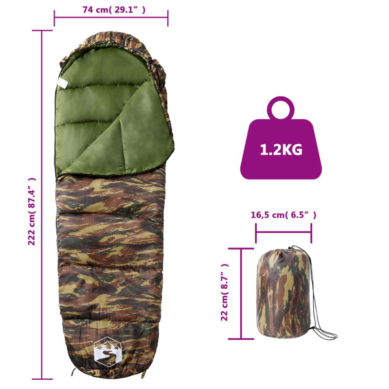 Sac de couchage pour adultes Vidaxl