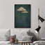 Œuvre de décoration murale minimaliste bleu marine foncé foncé-98126359-98126361