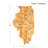 Totally Bamboo State Destination Series Bamboo Illinois Cutting Board