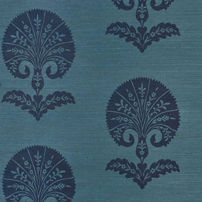 Ottoman Flower Sisal Wallpaper